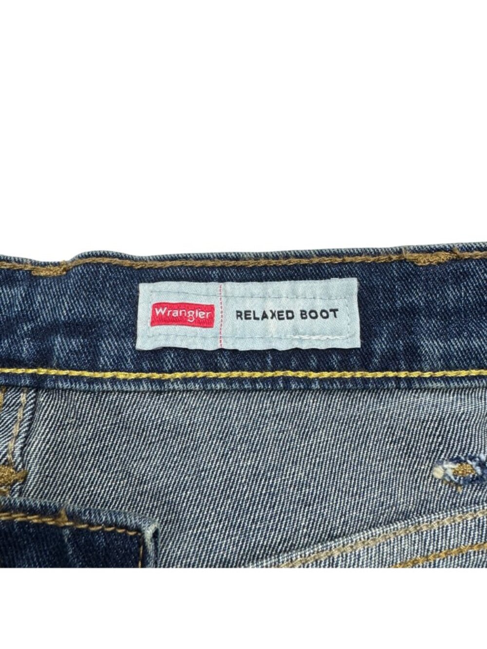 Wrangler Relaxed Boot Cut Blue Jean Men's Denim Pants, Size 38 x 32 - Picture 7 of 11